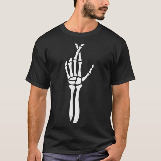 T-shirt Six Seven 6 7 Meme Funny Skeleton Hands Sign Let's (Devant)