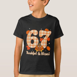 T-shirt Six Seven 6 7 Mème Numéro 67 Dinde Action de grâce
