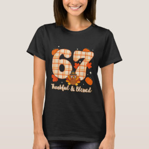 T-shirt Six Seven 6 7 Mème Numéro 67 Dinde Action de grâce