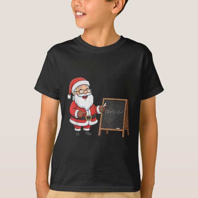 T-shirt Six Seven 6 7 Meme Santa Christmas Xmas Teacher Nu (Devant)