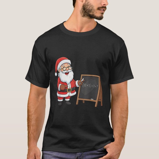 T-shirt Six Seven 6 7 Meme Santa Christmas Xmas Teacher Nu (Devant)