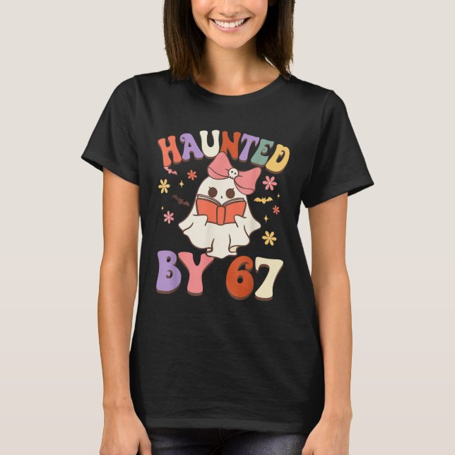 T-shirt Six Seven 6 7 Memesquelette main Halloween (Devant)