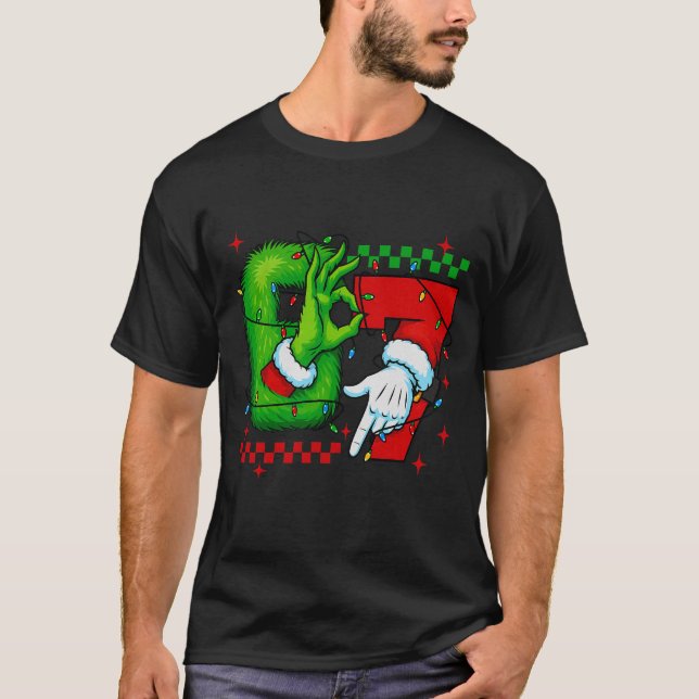 T-shirt Six Seven 6 7 Noël (Devant)