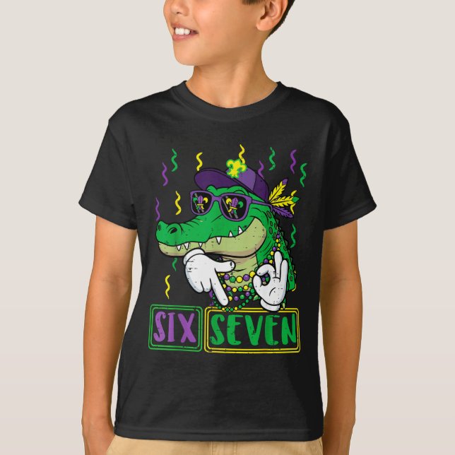 T-shirt Six Seven Alligator 6 7 (Devant)