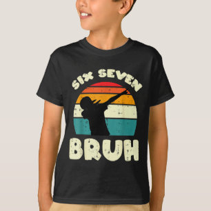 T-shirt Six Seven Bruh Dab Drôle 67 Costume 6 7 Mème Enfan