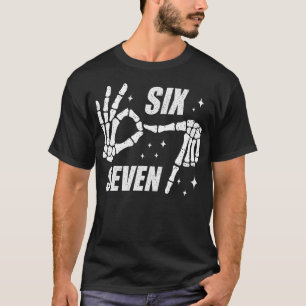 T-shirt Six Seven Ice Cream Drip Gen Alpha Argot Tendance 
