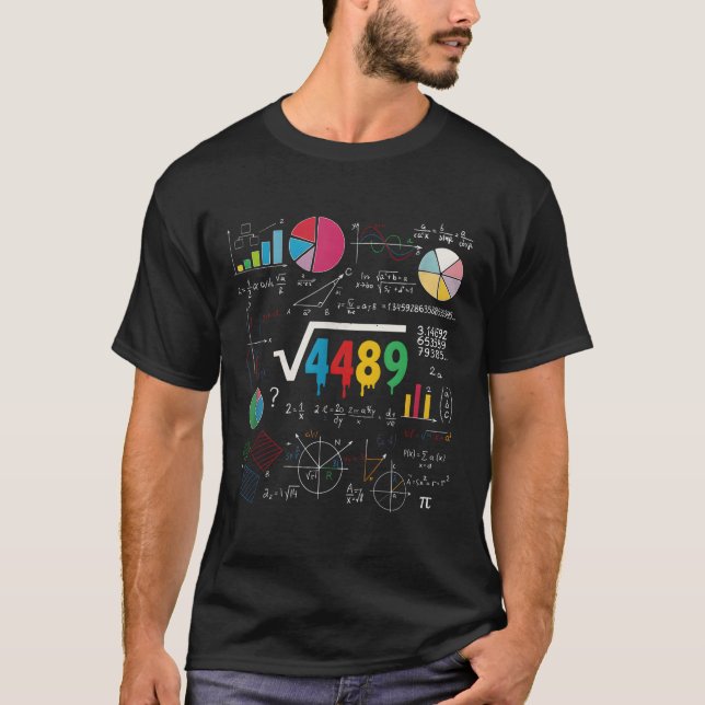 T-shirt Six Seven Math Teacher 67 Meme Square Root 4489 Sl (Devant)