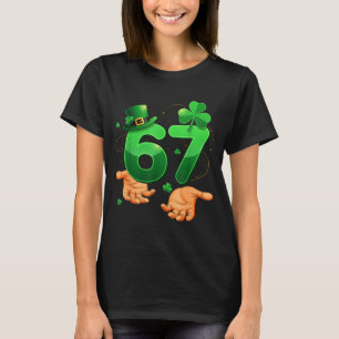 T-shirt Six Seven Meme 67 Saint-Patrick Hommes Femmes