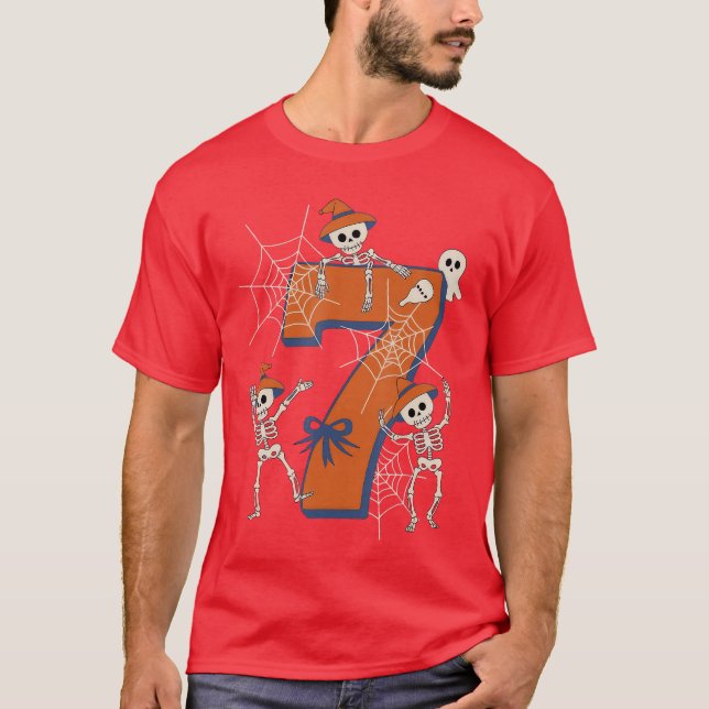 T-shirt Six Seven Meme 6 7 Halloween Costume Dancing Skele (Devant)