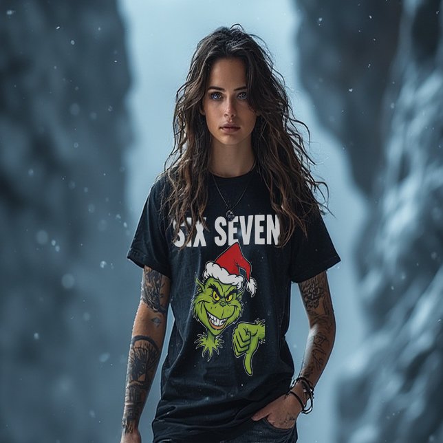 T-shirt Six Seven Meme – Funny Mean Guy Noël Christmas (Créateur téléchargé)