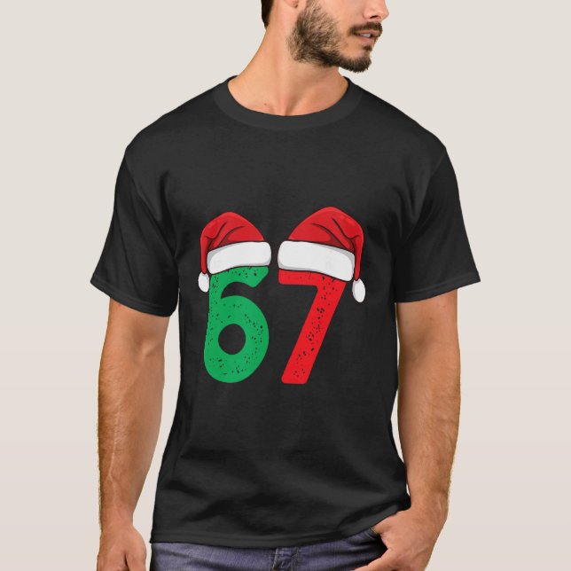 T-shirt Six Seven Noël 6 7 Meme Drôle de Noël  (Devant)