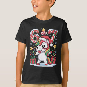 T-shirt Six Seven Noël Licorne Mème Drôle Mignon Holida