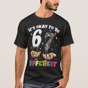 T-shirt Six Seven Sensibilisation à l'autisme 6 7 Meme pou