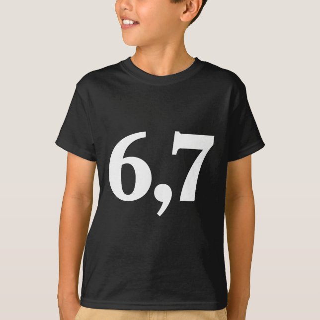 T-shirt Six Seven Trending 67 Logo _2  (Devant)