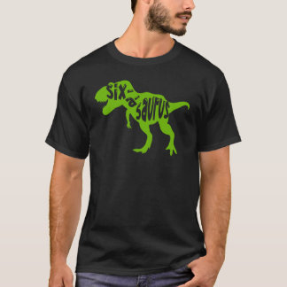 T-shirt Sixasaurus anniversaire dinosaure 6e anniversaire 