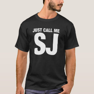 T-shirt SJ Surnom Juste Appelez-Moi SJ Monogram Initiales