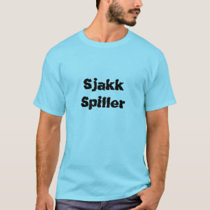 T-shirt Sjakk spiller, joueur d'échecs en norvégien