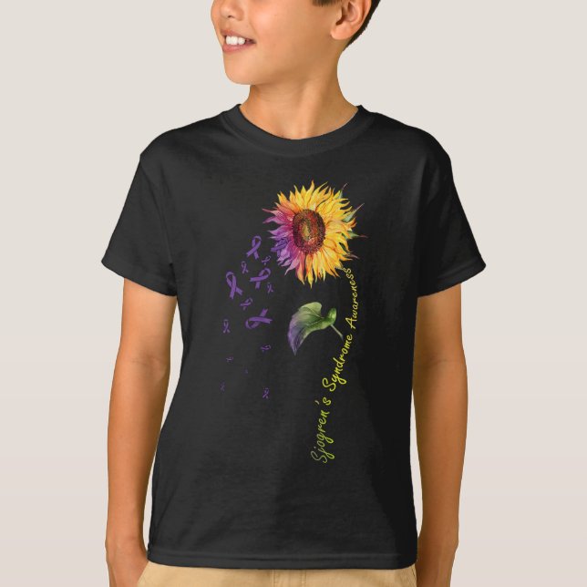 T-shirt Sjogren's Syndrome Awareness Sunflower (Devant)