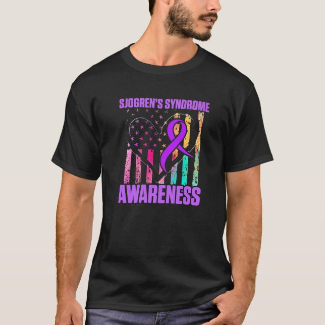 T-shirt Sjogren's Syndrome Survivor Learn Warrior (Devant)