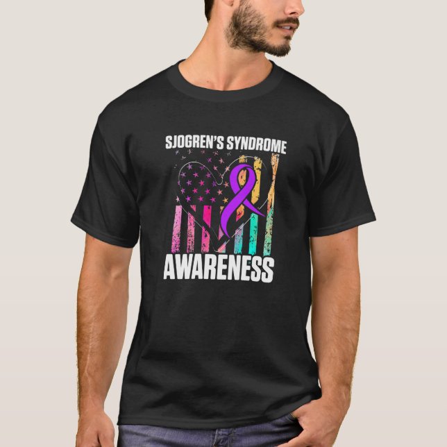 T-shirt Sjogren's Syndrome Survivor Learn Warrior 1 (Devant)