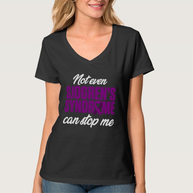 T-shirt Sjogren's Syndrome Survivor Stop Warrior (Devant)