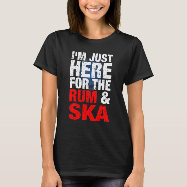 T-shirt Ska Et Rum Music Est Life Ska Reggae Punk Sco (Devant)