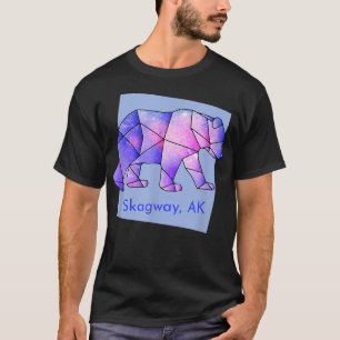 T-shirt Skagway AK Galaxy Ours animal géométrique Abstrait