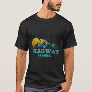 T-shirt Skagway Alaska Vintage Mounts Sunset Souvenir G