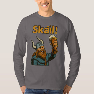 T-shirt Skål! – Viking Ale Toast Retro Comic Art