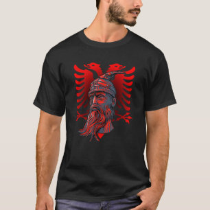 T-shirt Skanderbeg Alb du Héros National Albanais Eagle Ko