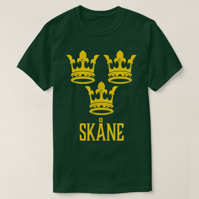 T-shirt Skane, Suède - Suédois Sverige (Design devant)