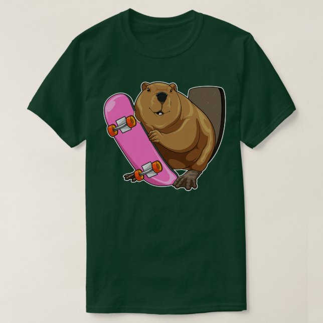 T-shirt Skate de castor (Design devant)
