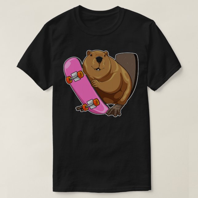 T-shirt Skate de castor (Design devant)