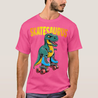 T-shirt Skate Dinosaures Roller Skatesaurus Roller