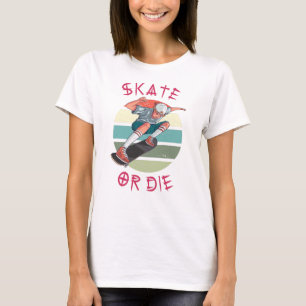 T-shirt Skate ou die Skateboarder Garçon