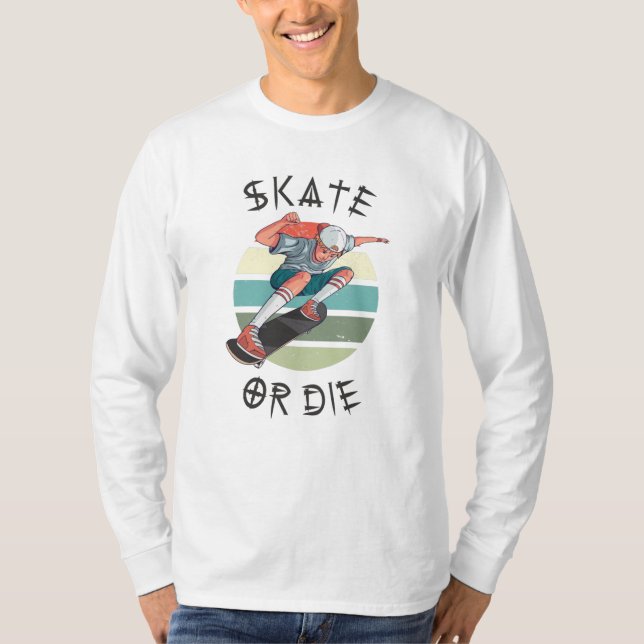 T-shirt Skate ou die Skateboarder Garçon (Devant)