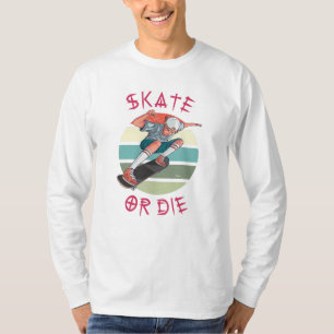 T-shirt Skate ou die Skateboarder Garçon