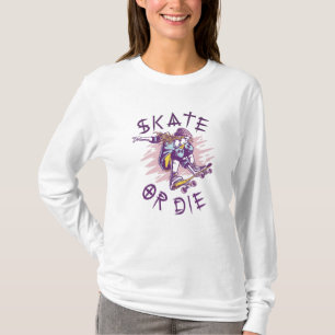 T-shirt Skate ou die Skateboarder Girl