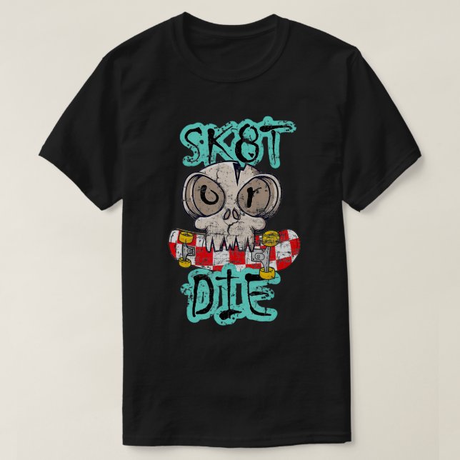 T-shirt Skate ou planche à roulettes (Design devant)