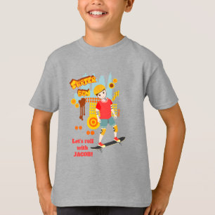 T-shirt Skate Park Fun Boy Fête d'anniversaire