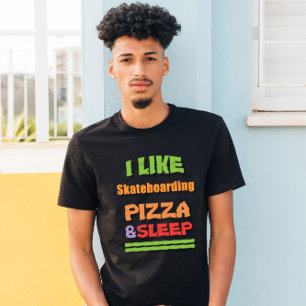 T-shirt Skate, Pizza, Sleep Unisex