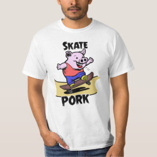 T-shirt SKATE PORK ! - Jeux de Mots - Francois Ville 