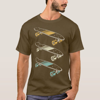 T-shirt Skate Retro Skateboard Style Skate Hobby Skateboa