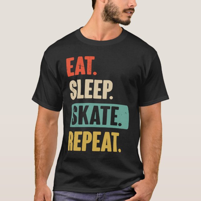 T-shirt Skate Skateboard skateboard Cool Skateboard (Devant)