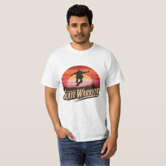 T-shirt Skate warrior - rétro sunset vintage