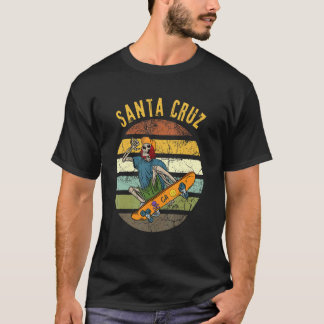 T-shirt Skatebo Retro Père Noël Cruz California Skelton