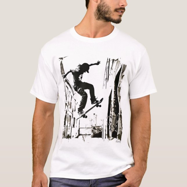 T-shirt Skateboard Art (Devant)