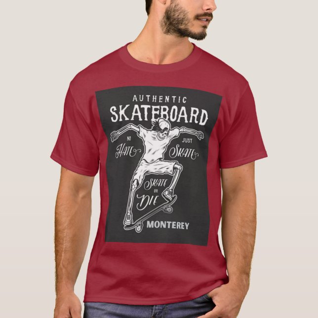 T-shirt Skateboard authentique (Devant)