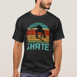 T-shirt Skateboard Cadeaux Retro Skateboard Vintage