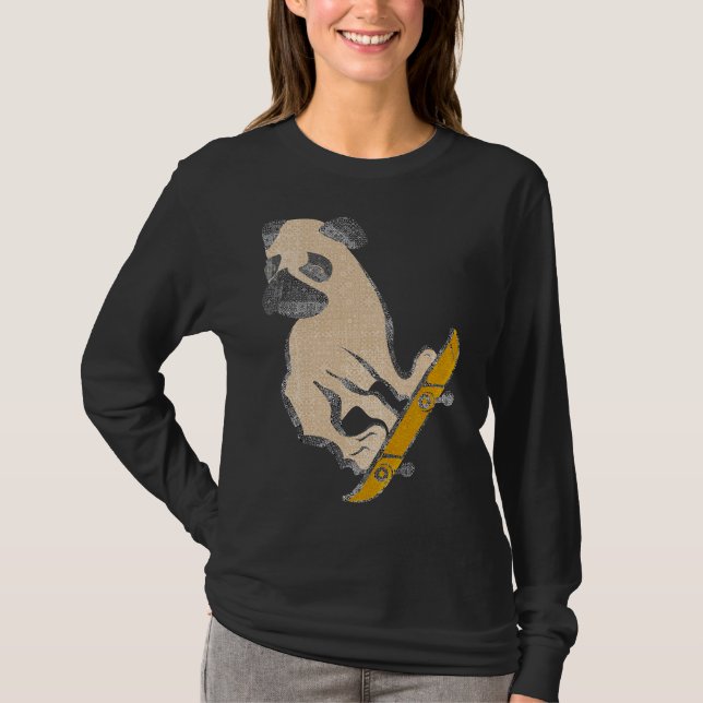 T-shirt Skateboard Carlin Chien Skateboard Chien Chien Chi (Devant)